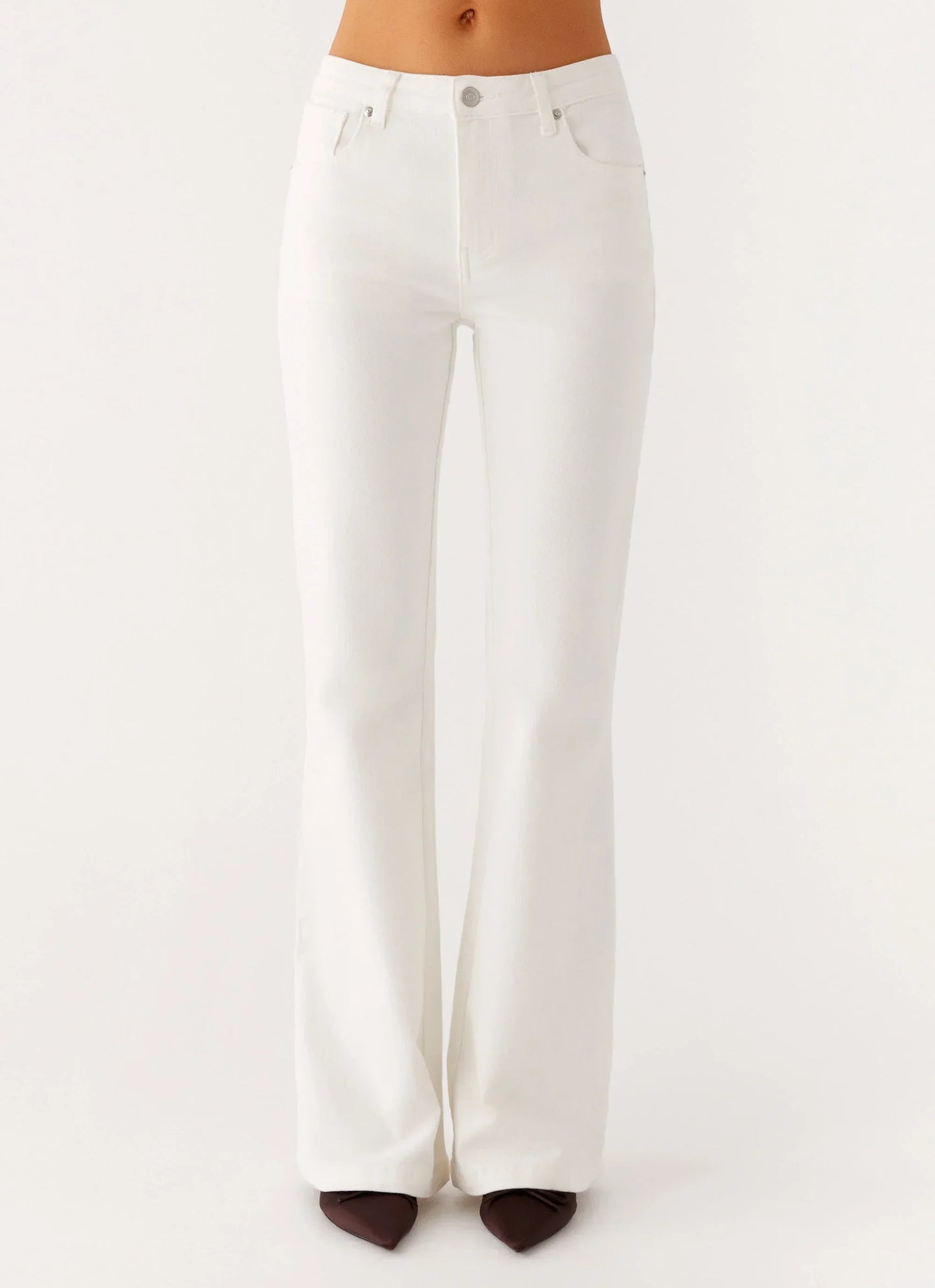 Aldo Bootleg Jeans - White