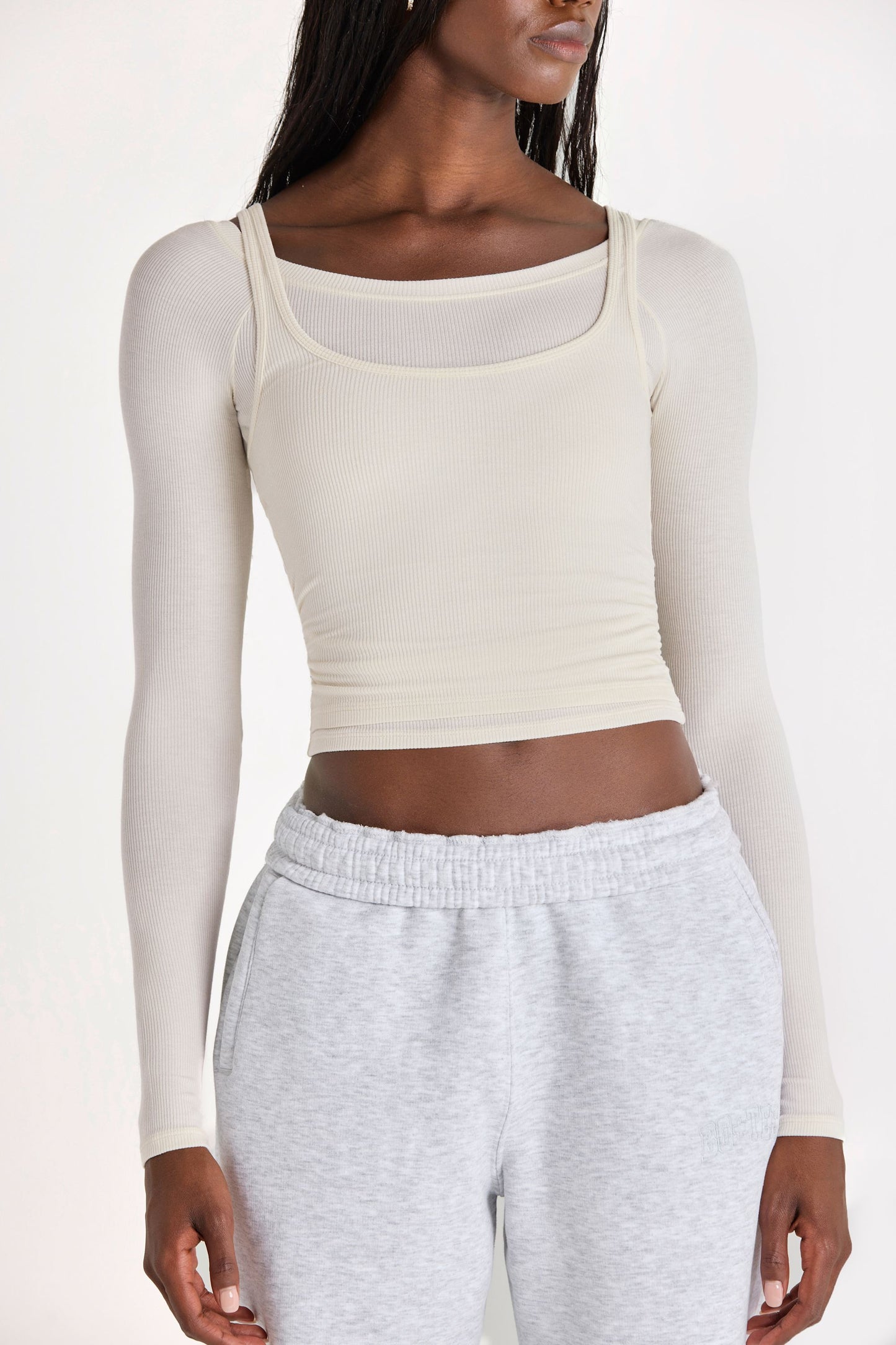 ButterCloud™ Layered Top in Coconut