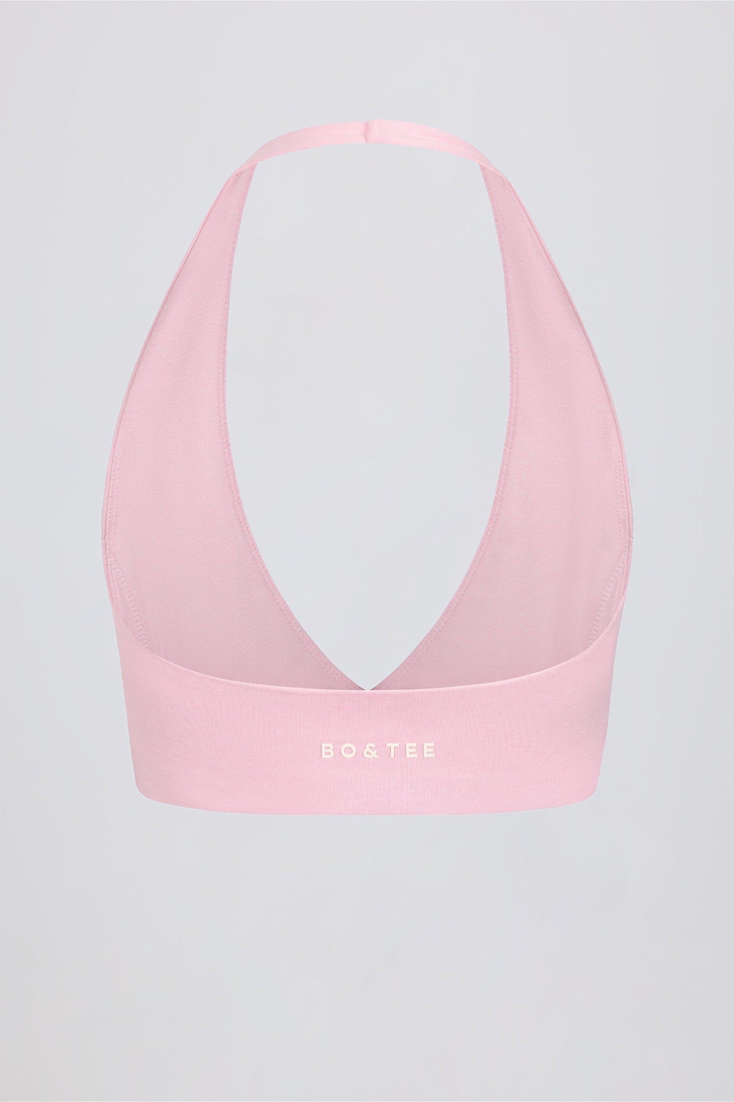 Brushed Jersey V-Neck Sports Bra in Bloom