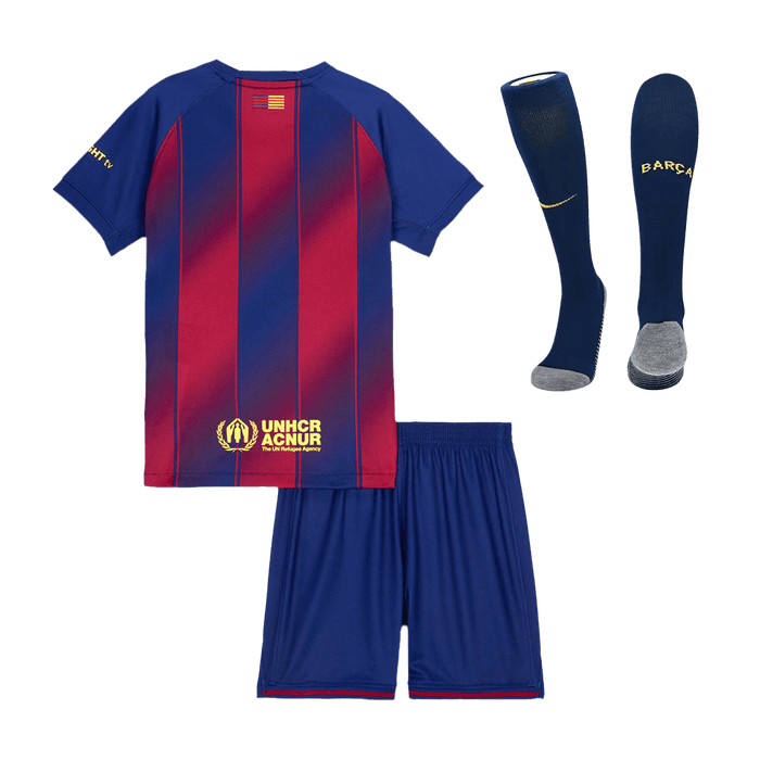 Barcelona Home Kids Soccer Jerseys Full Kit 2025/26