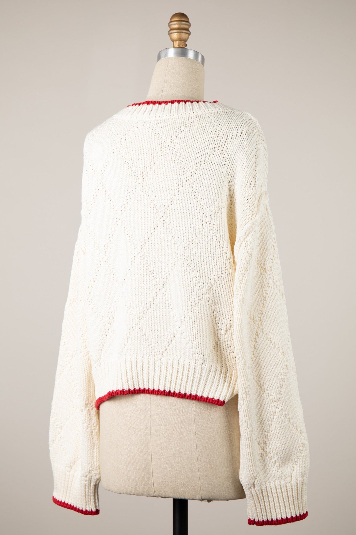 Fisherman Cream Oversized Knit Sweater