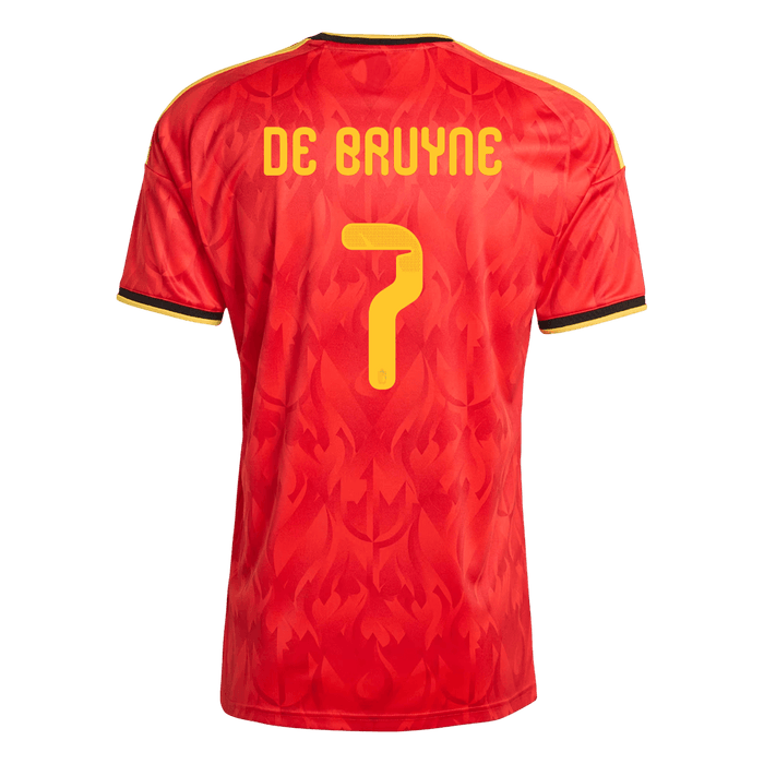 DE BRUYNE #7 Belgium Home Soccer Jersey World Cup 2026