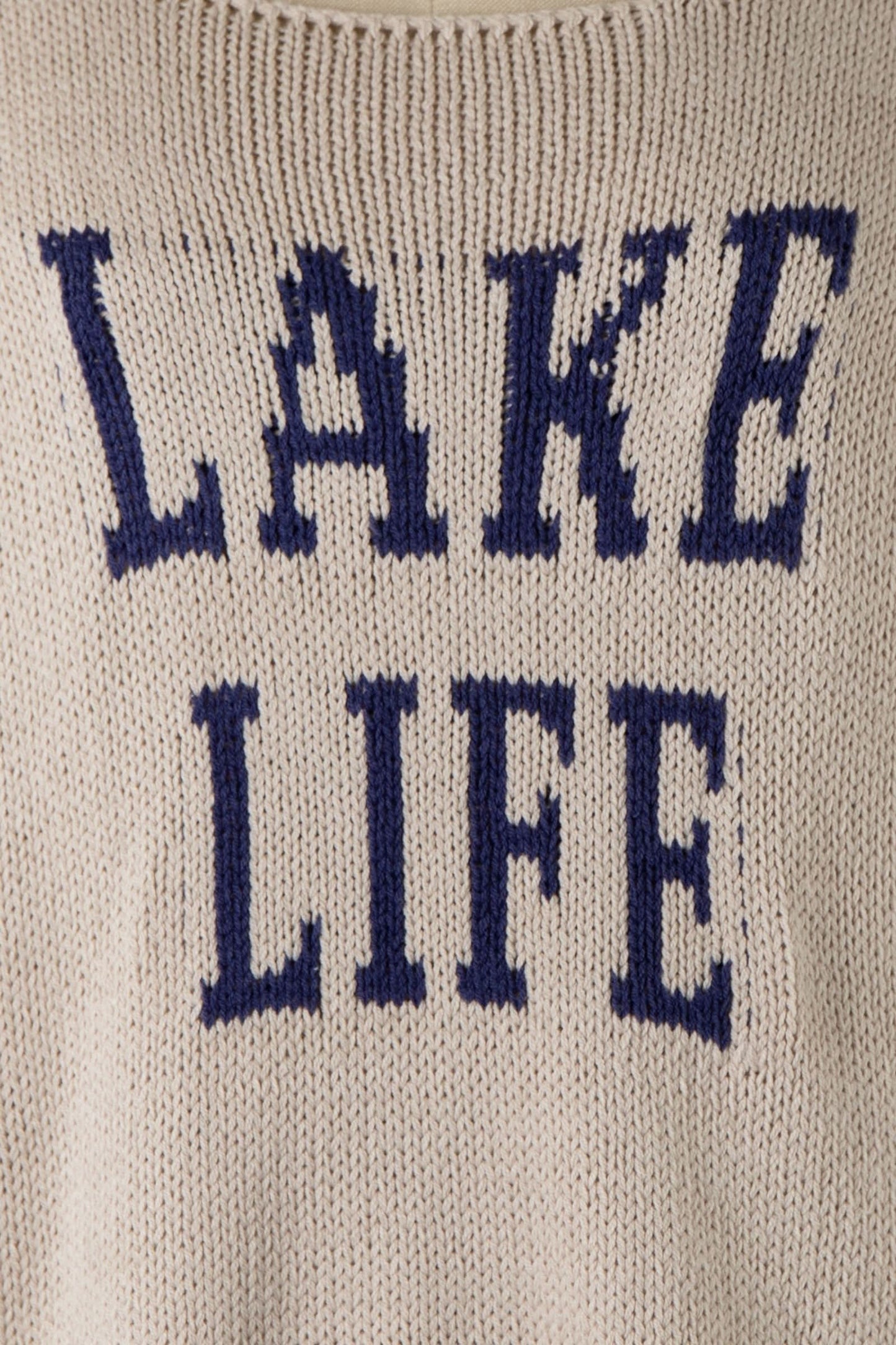 Lake Life Khaki and Navy Sweater