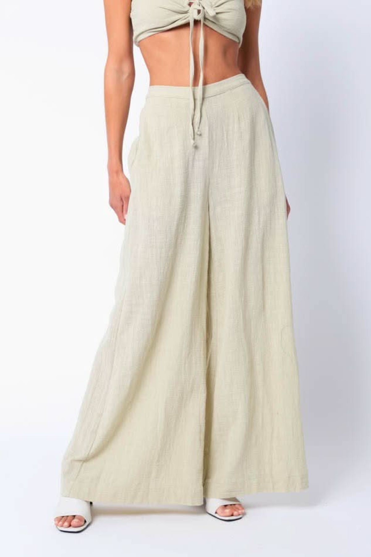 Fira Sage Two-Piece Jumpsuit