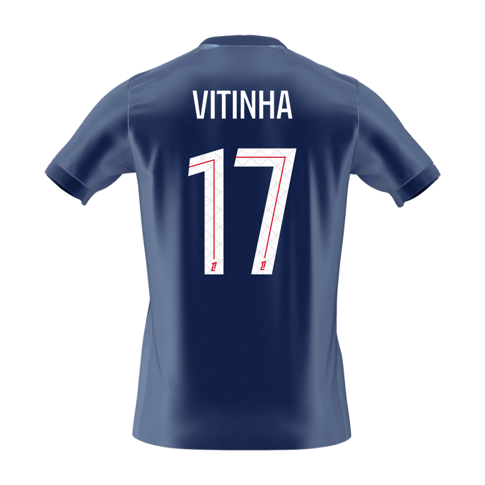 VITINHA #17 PSG Home Soccer Jersey 2025/26
