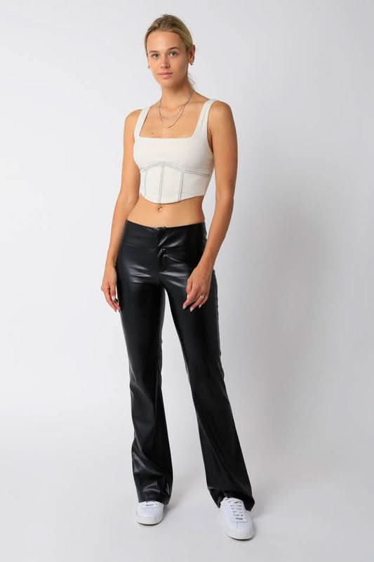 Michelangelo White Sculpted Bustier Top