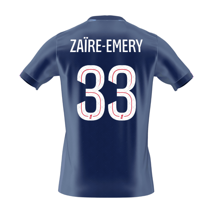 ZA?RE EMERY #33 PSG Home Soccer Jersey 2025/26