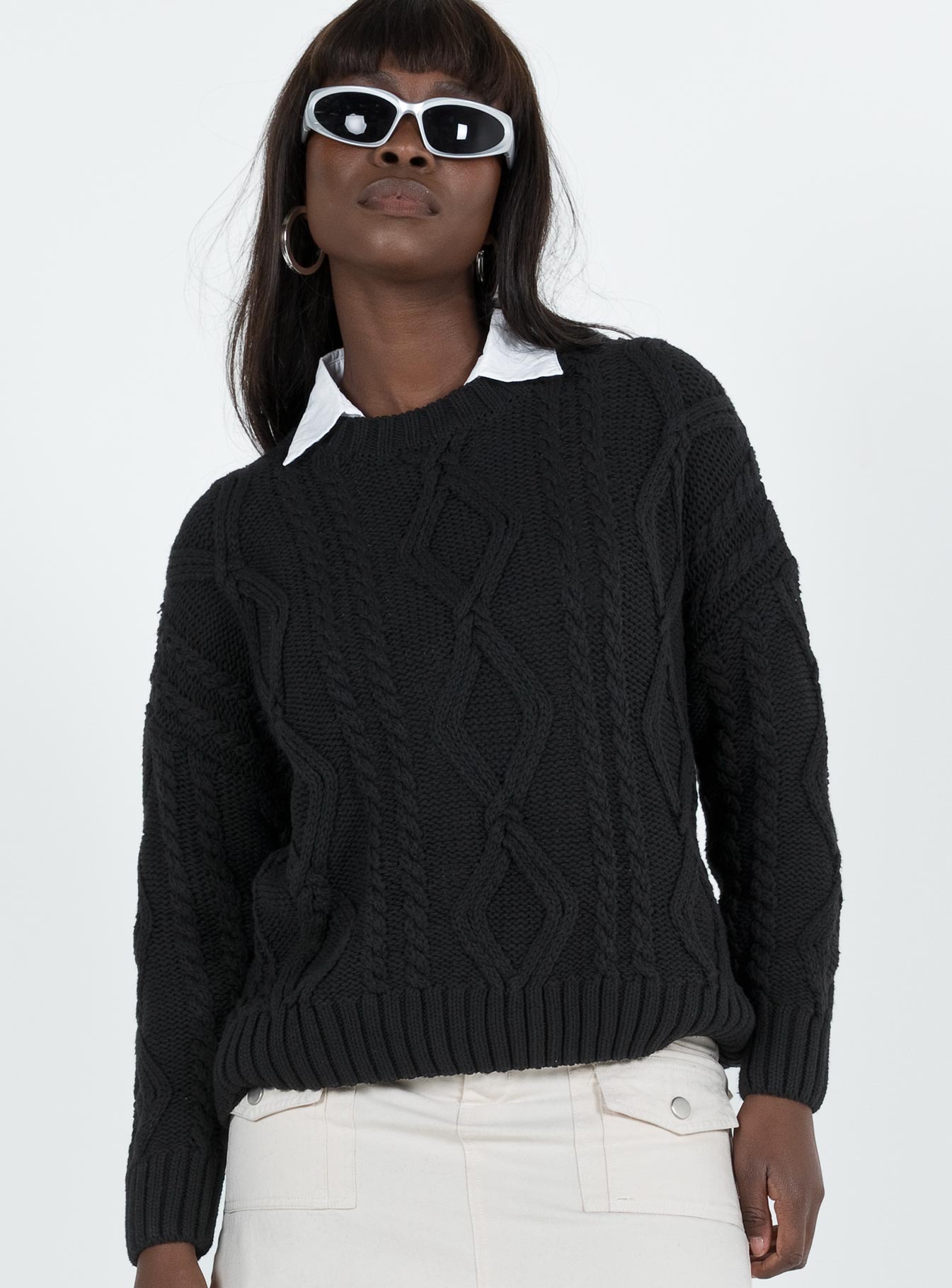 Anaya Oversized Jumper Black