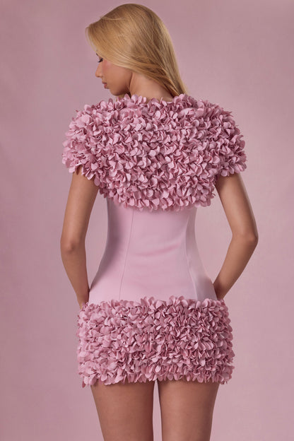 Cropped Bolero  in Blush Pink