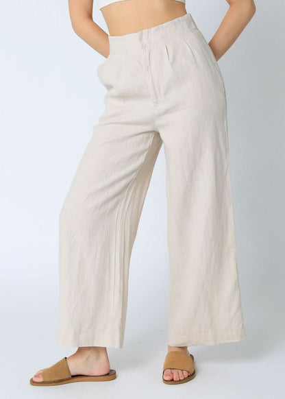 Hampton's Khaki Wide-Leg Pants