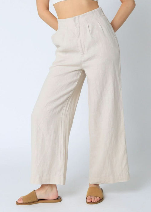 Hampton's Khaki Wide-Leg Pants