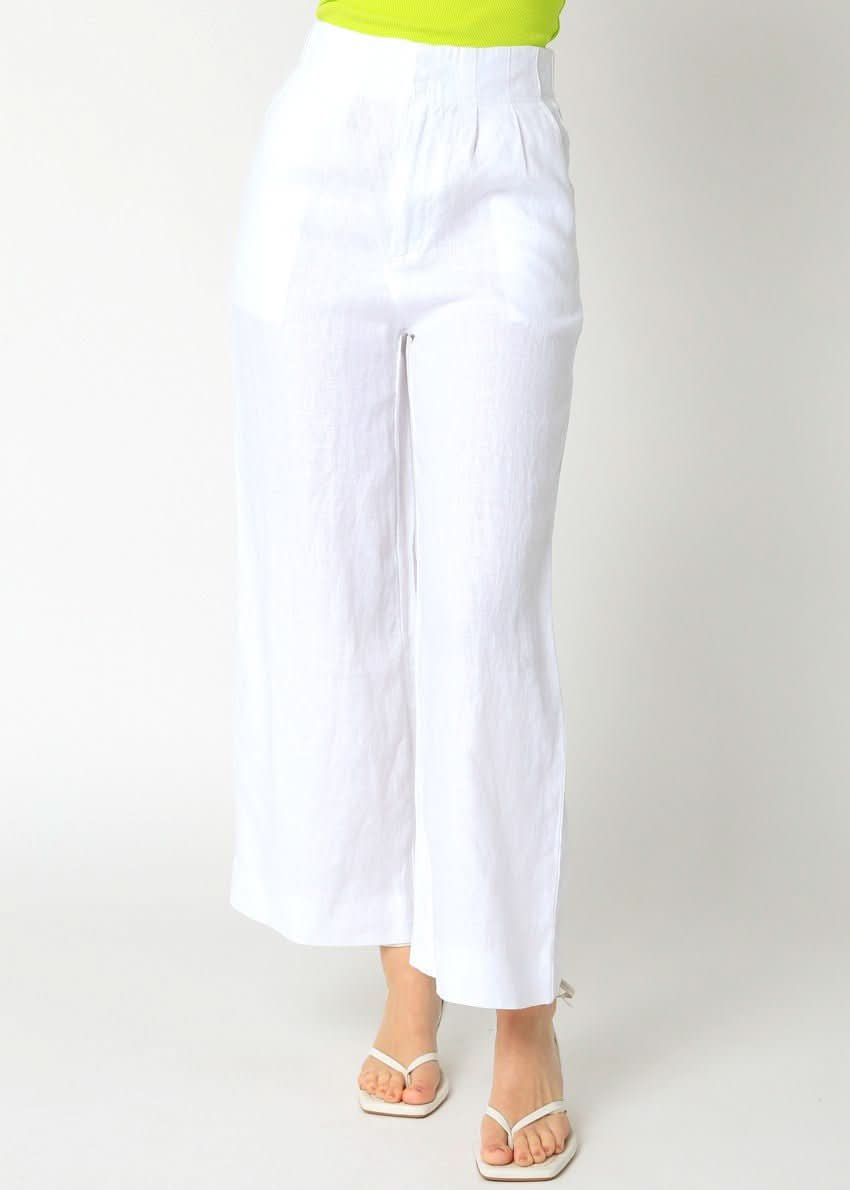 Hampton's White Wide-Leg Pants