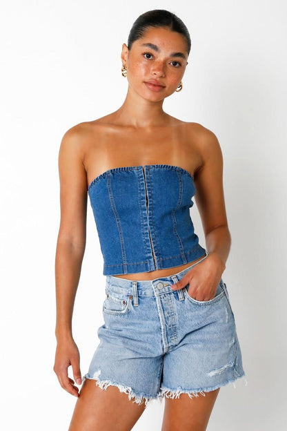 Paige Denim Corset Top
