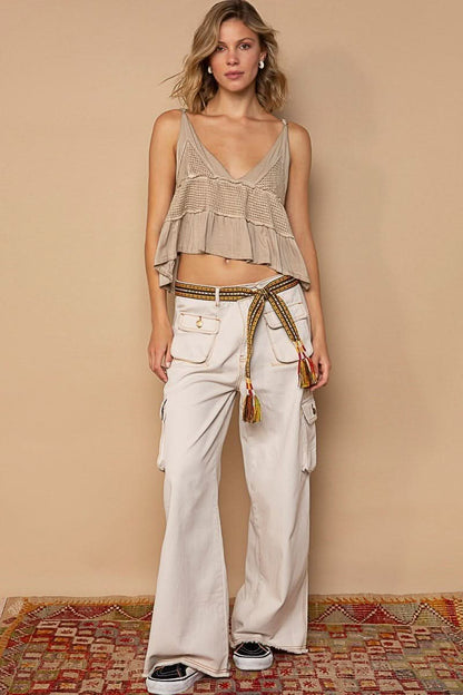 Luv Wheat V-Neck Tank Top