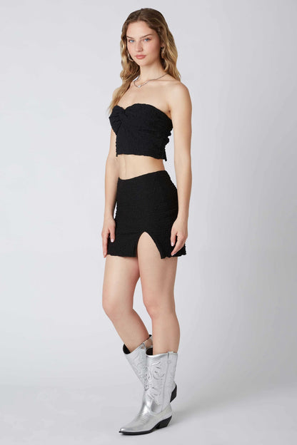 Lydia Black Mini Skirt