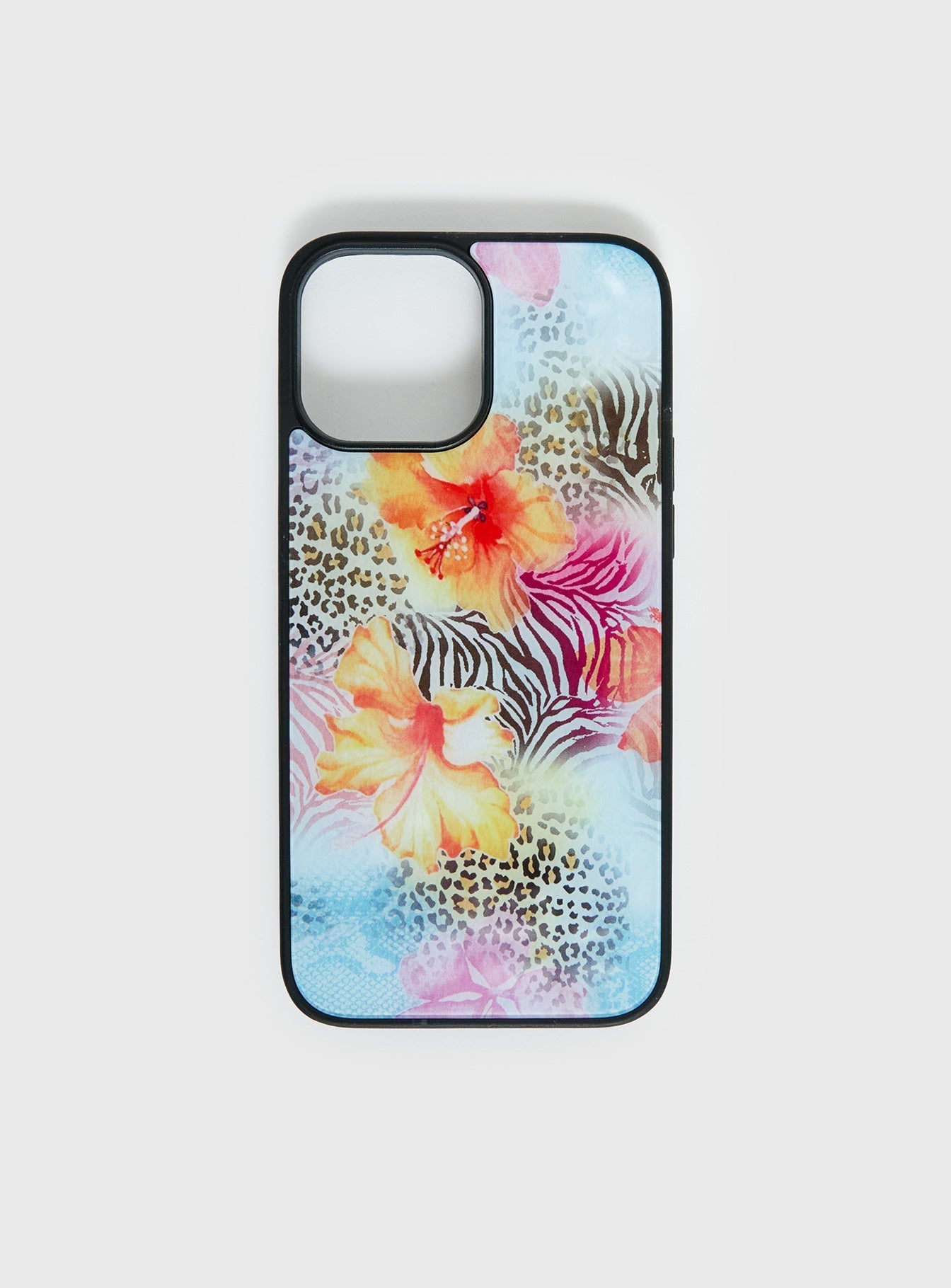 Call Me Instead iPhone Case Blue Leopard