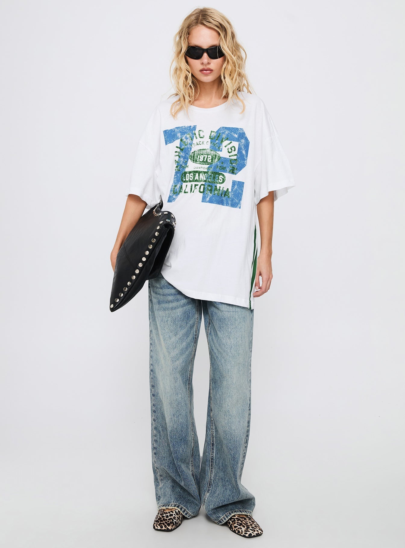 Athletic Division Graphic Top White