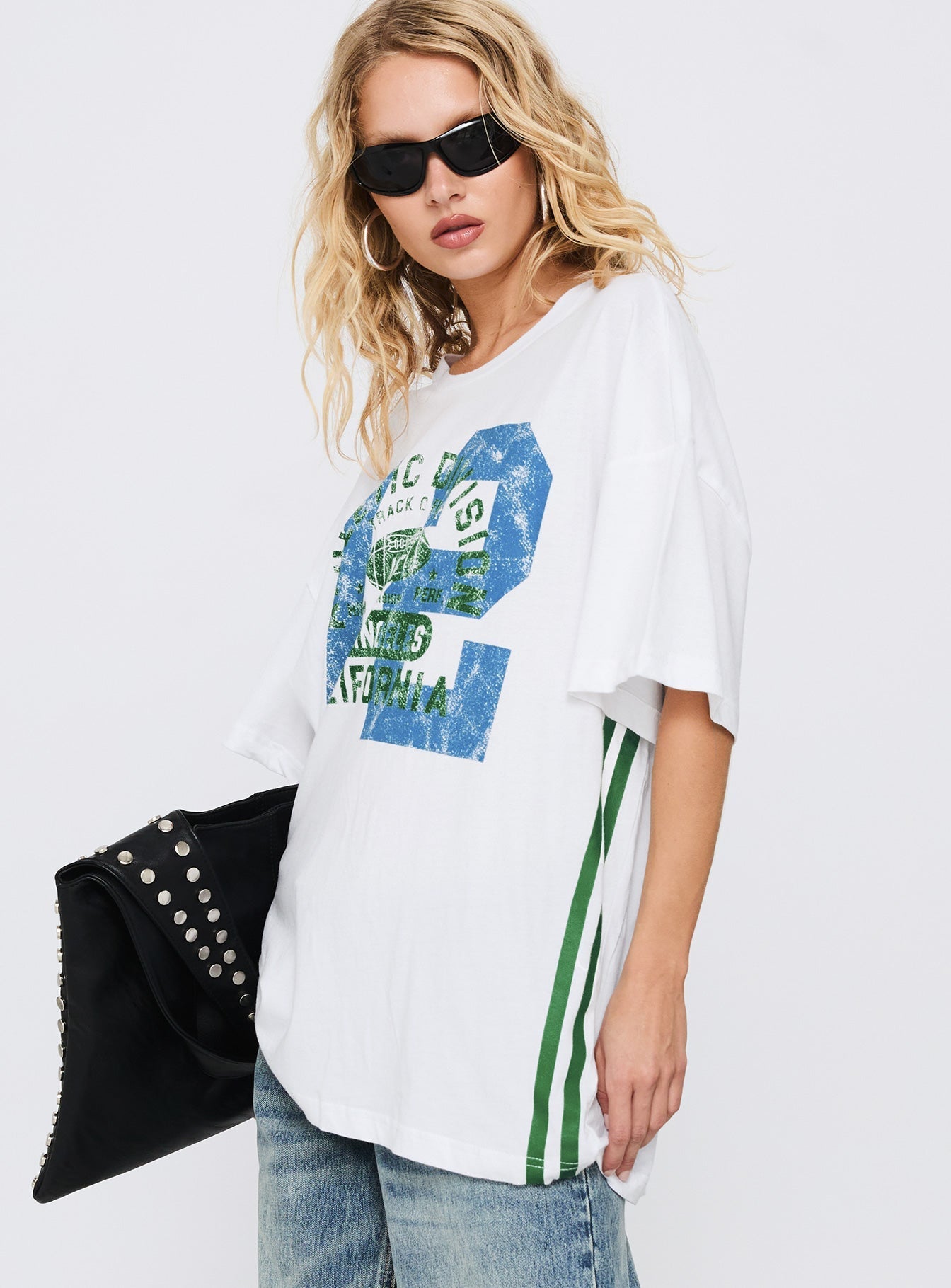 Athletic Division Graphic Top White