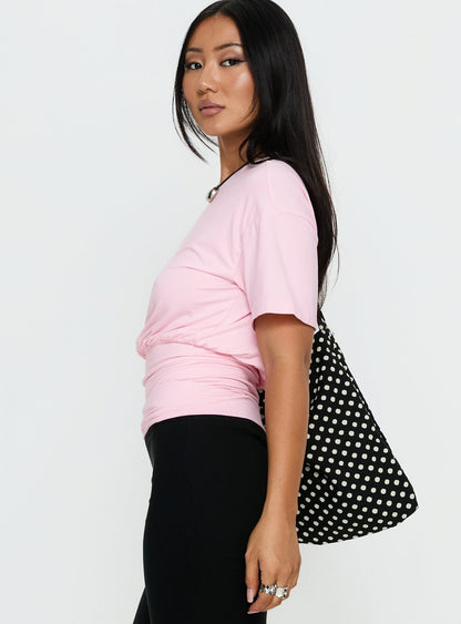 Ashlinn Off Shoulder Drapey Top Baby Pink