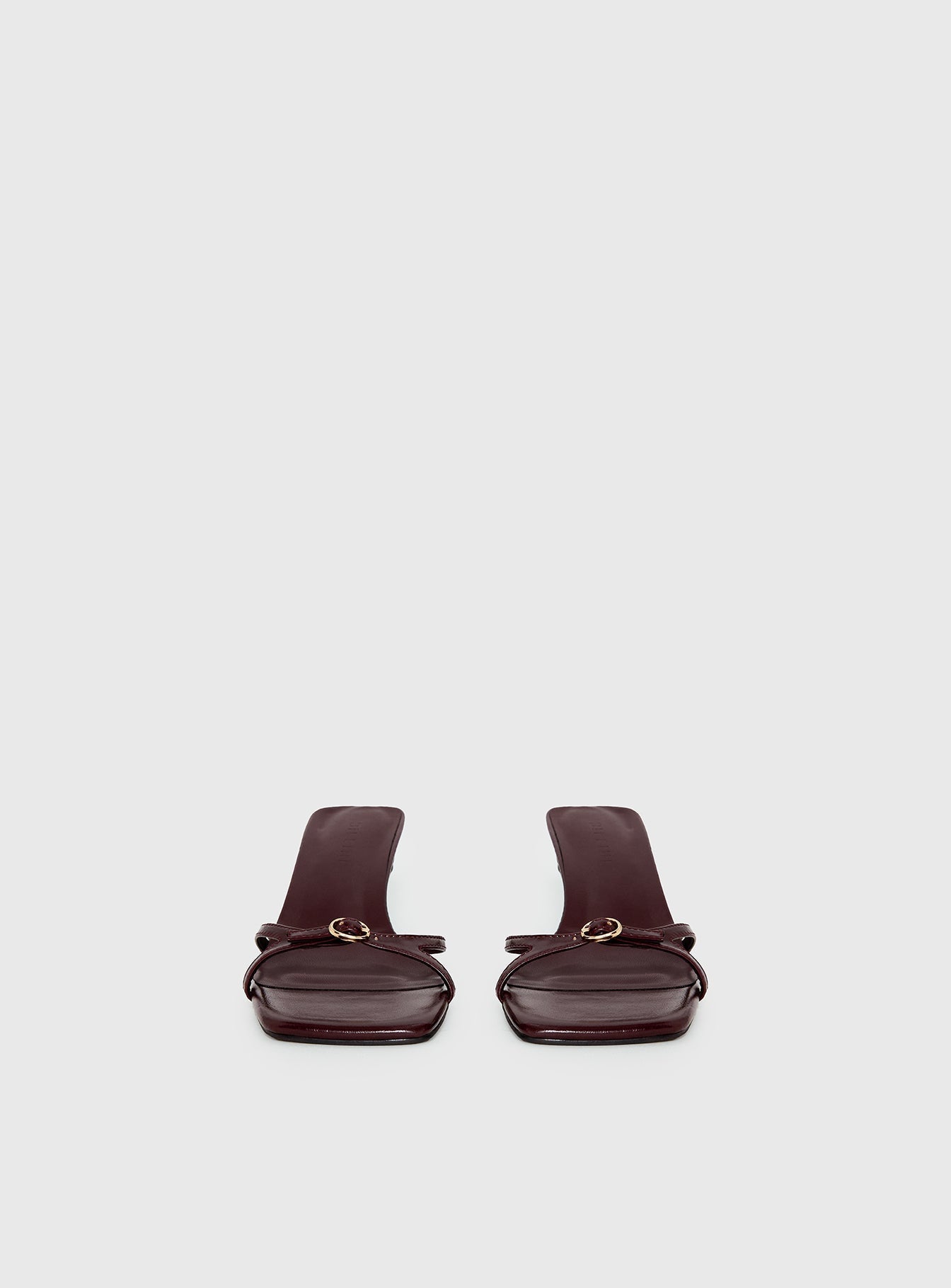 Billini Tesni Buckle Detail Heels Berry Shine