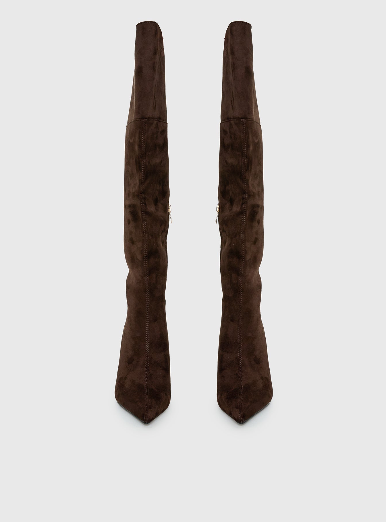 Billini Zamari Faux Suede Knee High Boots Cocoa