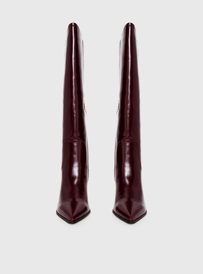 Billini Yasma Knee High Boots Berry Shine