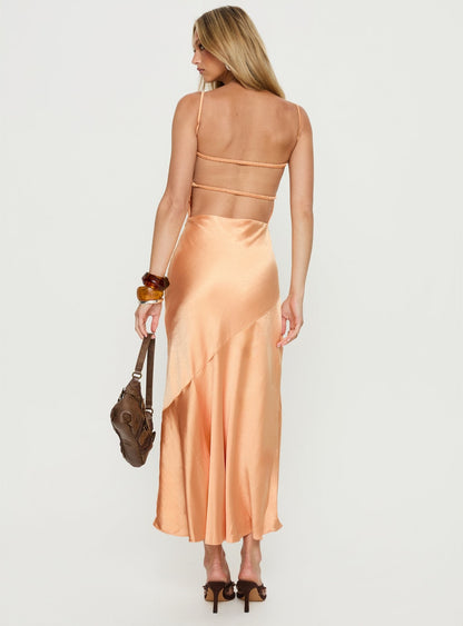 Alidia Cowl Neck Maxi Dress Sorbet