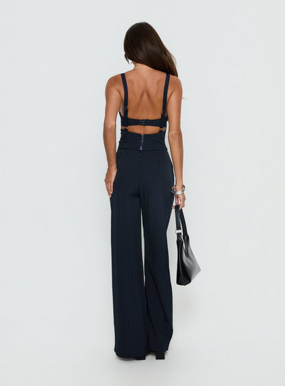 Briana Set Navy Pinstripe Tall