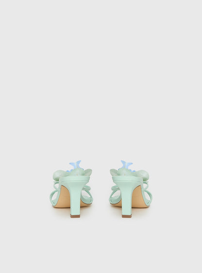 Azira Flower Detail Heels Blue