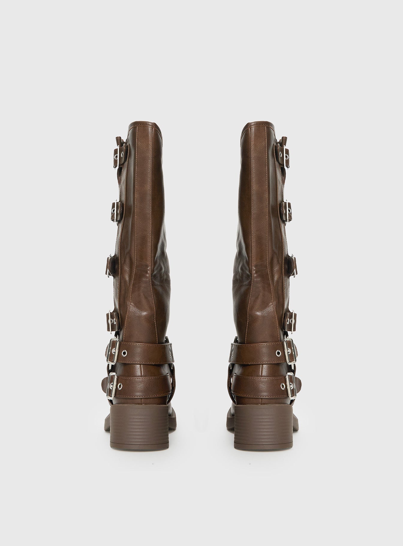Buckle Down Boots Brown