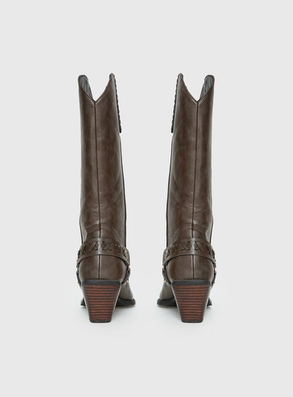 Billini Eldora Cowboy Boots Brown