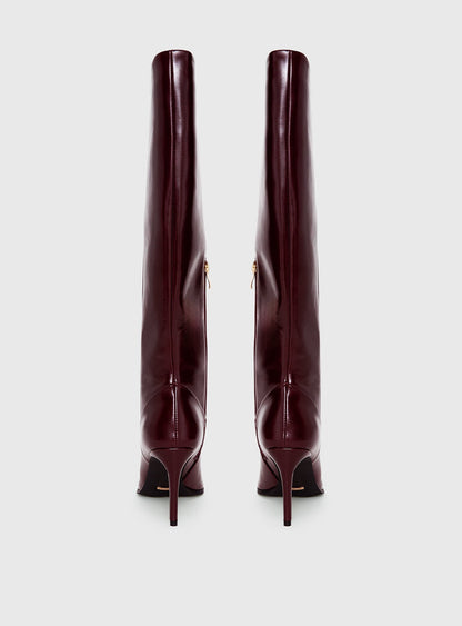 Billini Yasma Knee High Boots Berry Shine