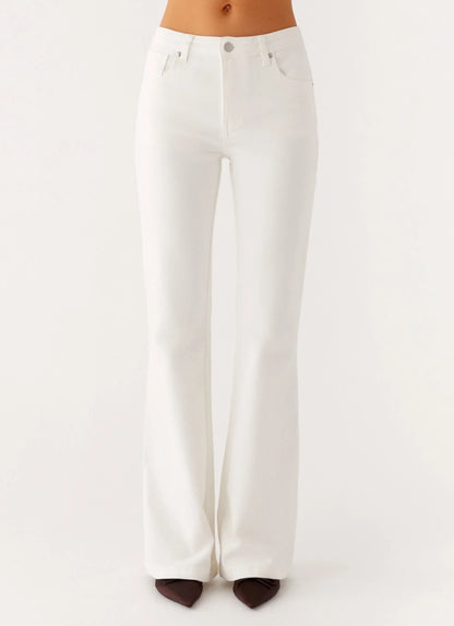 Aldo Bootleg Jeans - White
