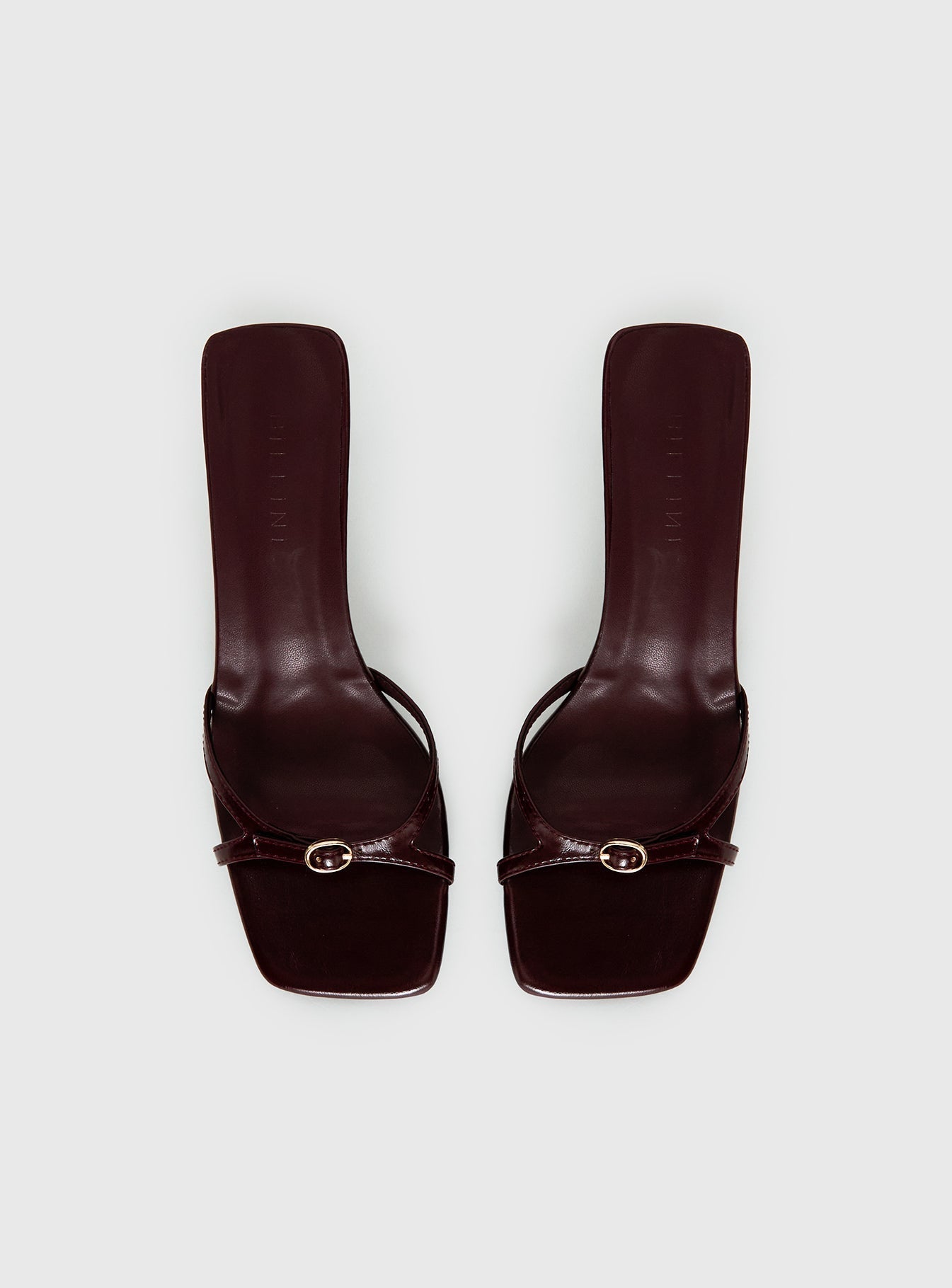Billini Tesni Buckle Detail Heels Berry Shine