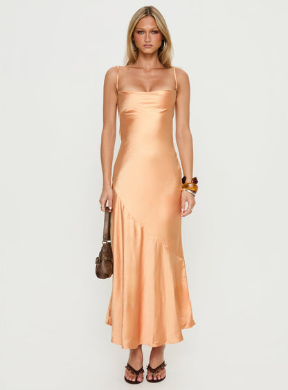 Alidia Cowl Neck Maxi Dress Sorbet