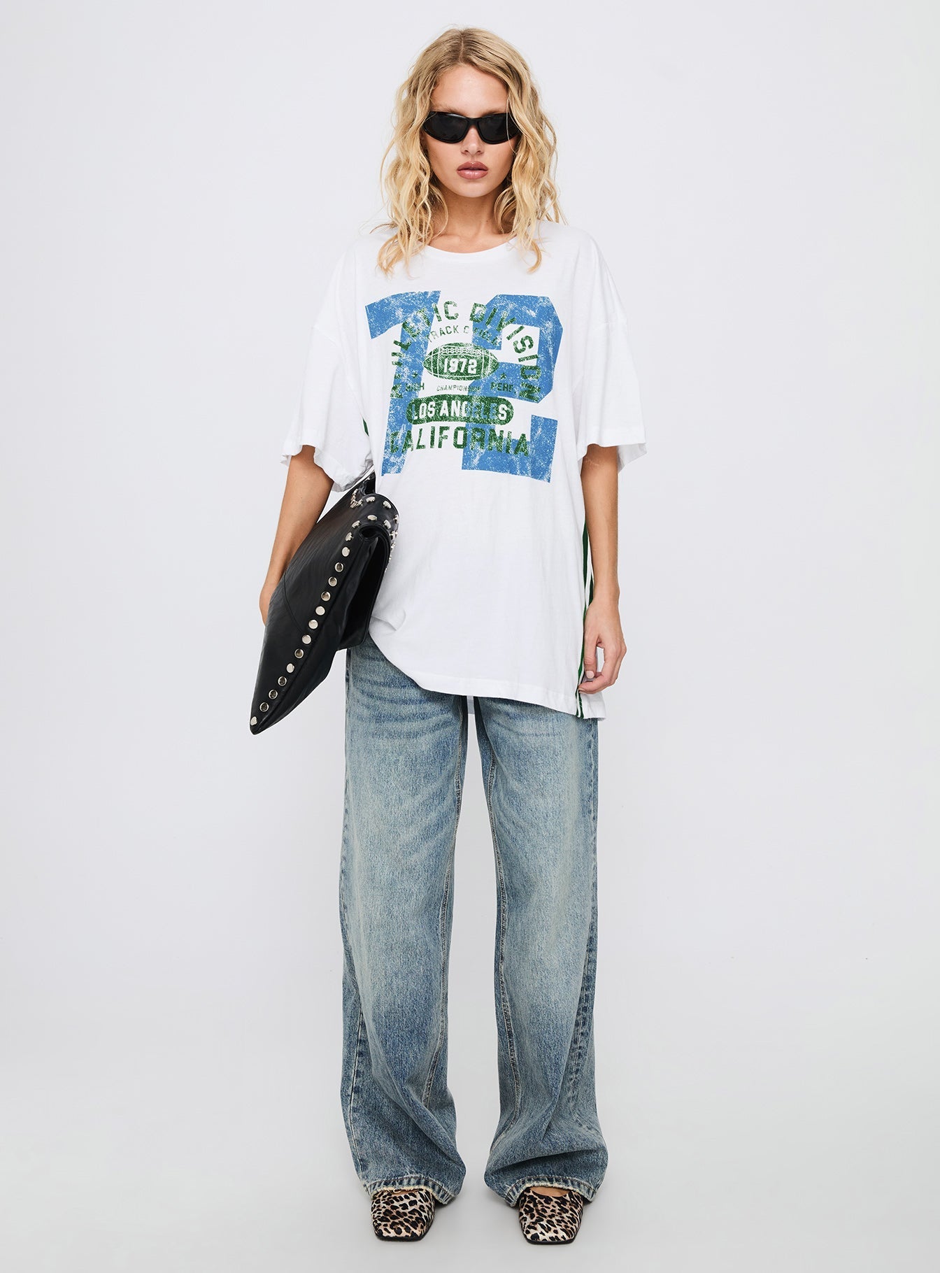 Athletic Division Graphic Top White