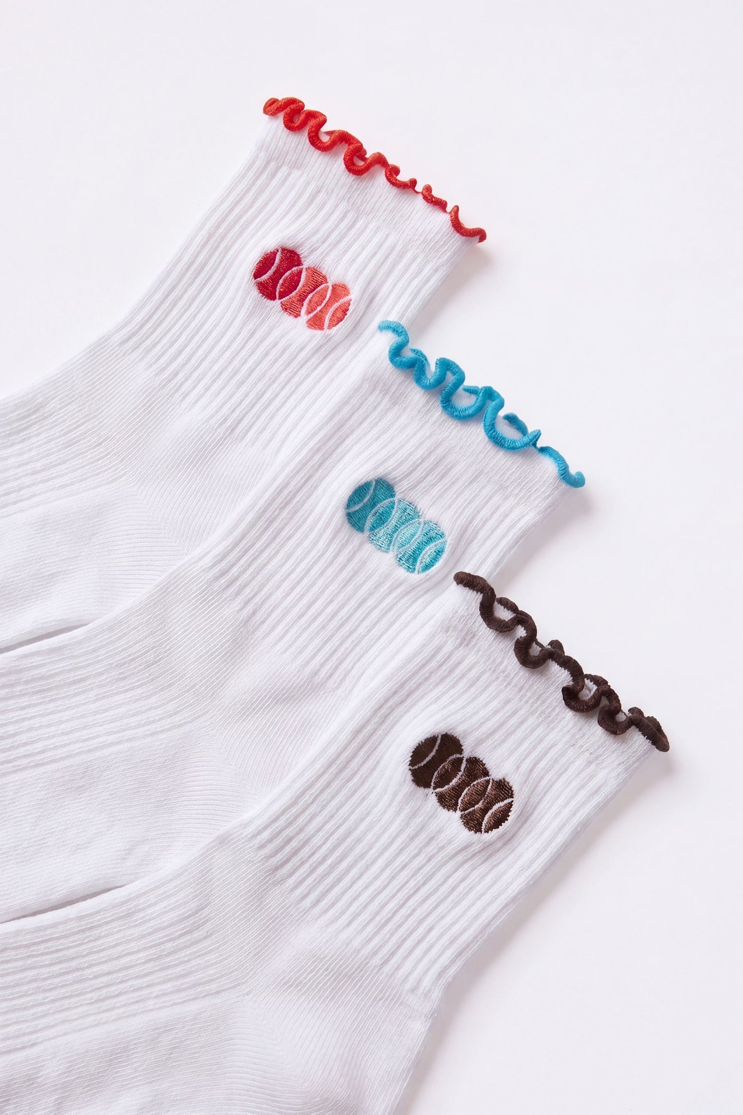 3-Pack Socks Bundle in White Multi