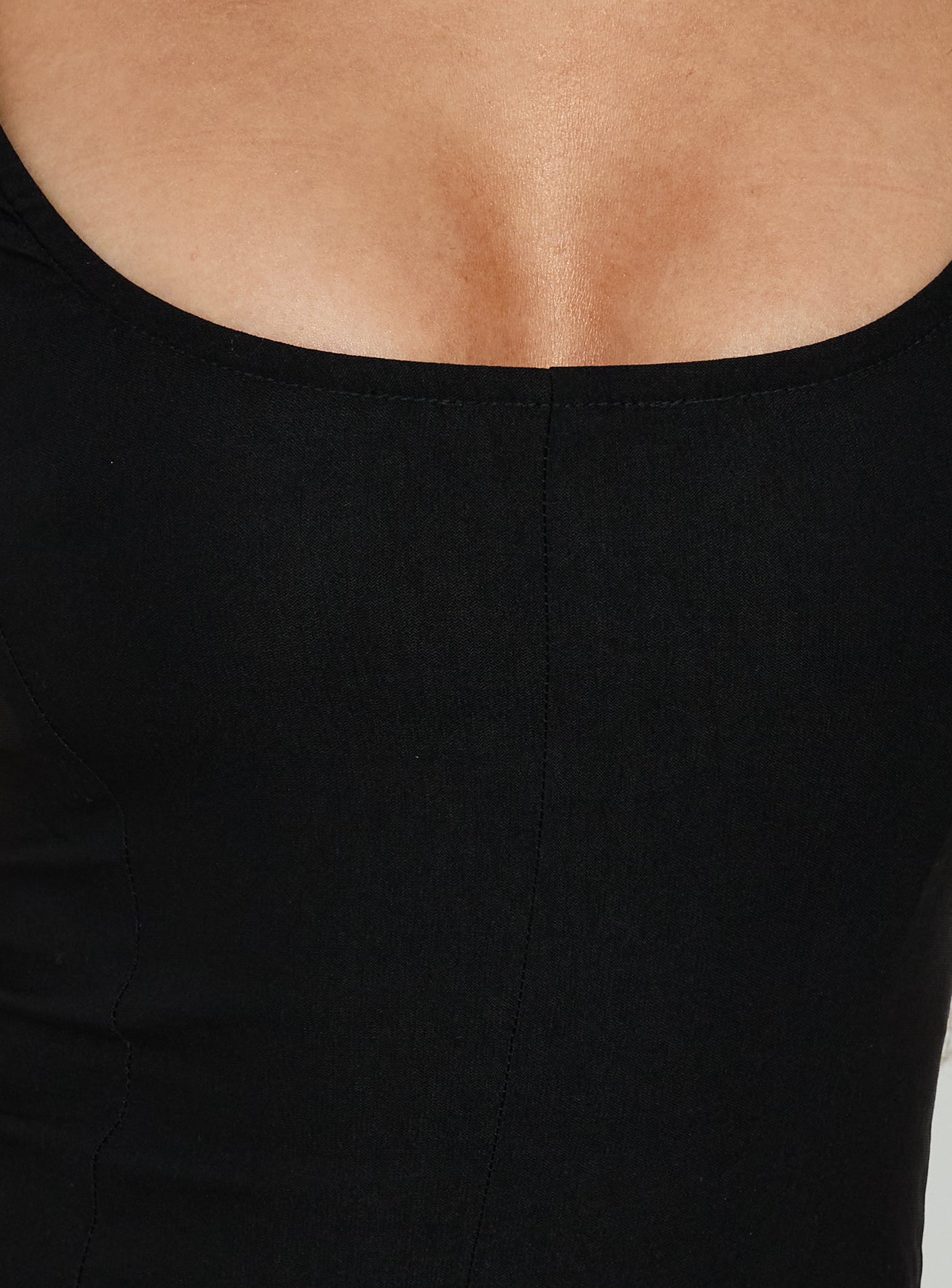 Bowee Fit and Flare Short Sleeve Mini Dress Black