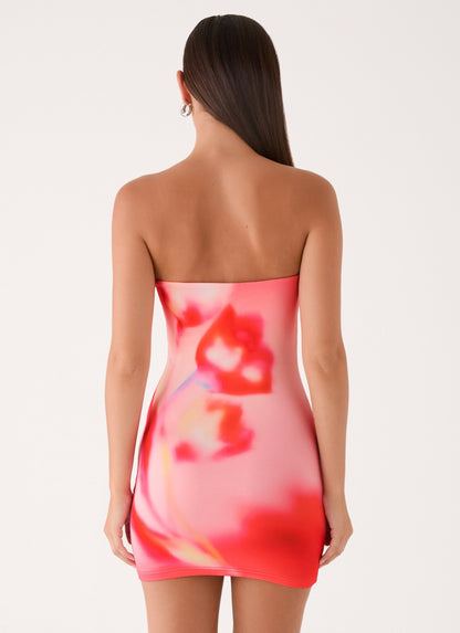 Callistae Mini Dress - Sunburnt Petal