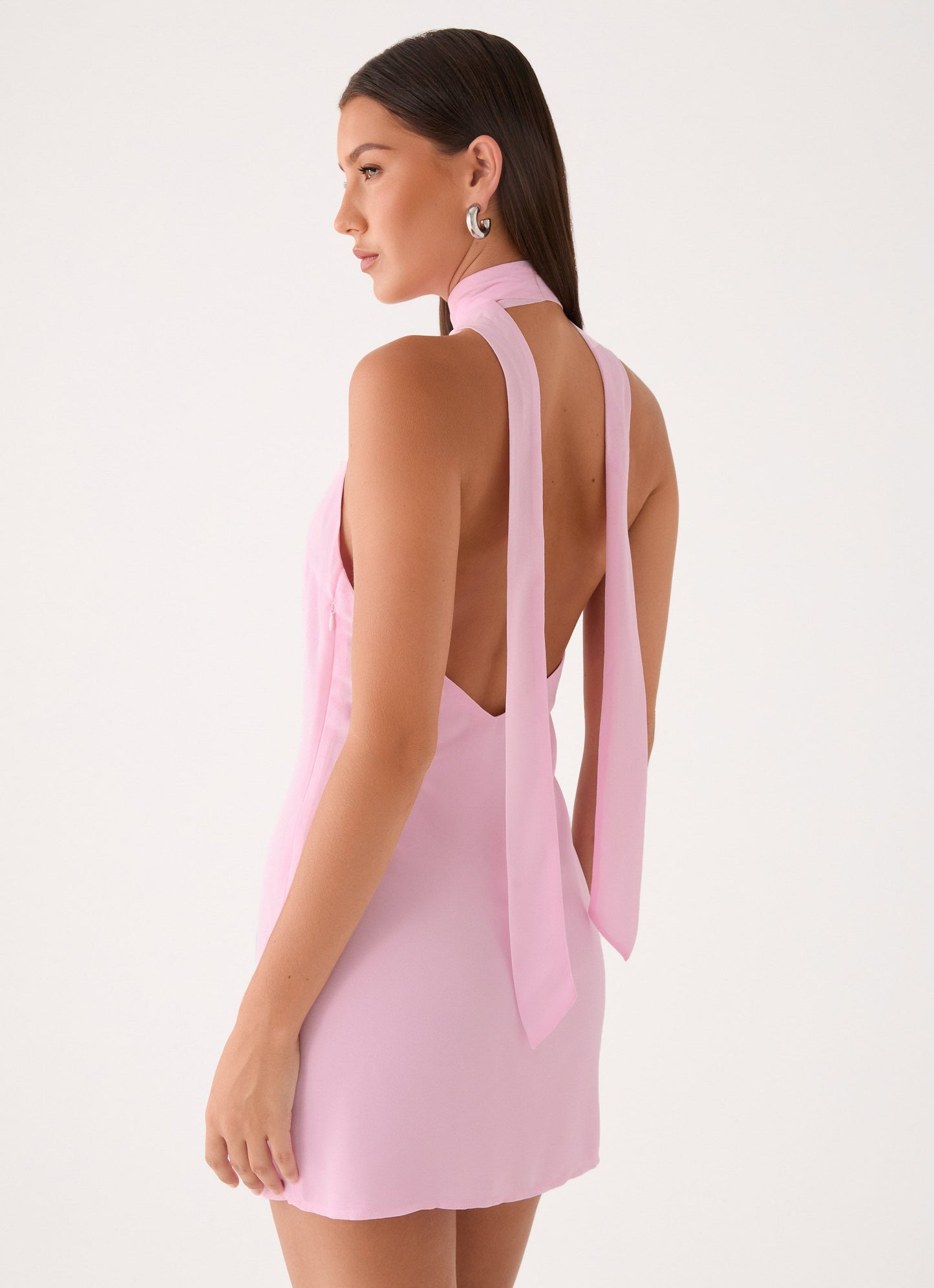 Float Away Mini Dress - Pink