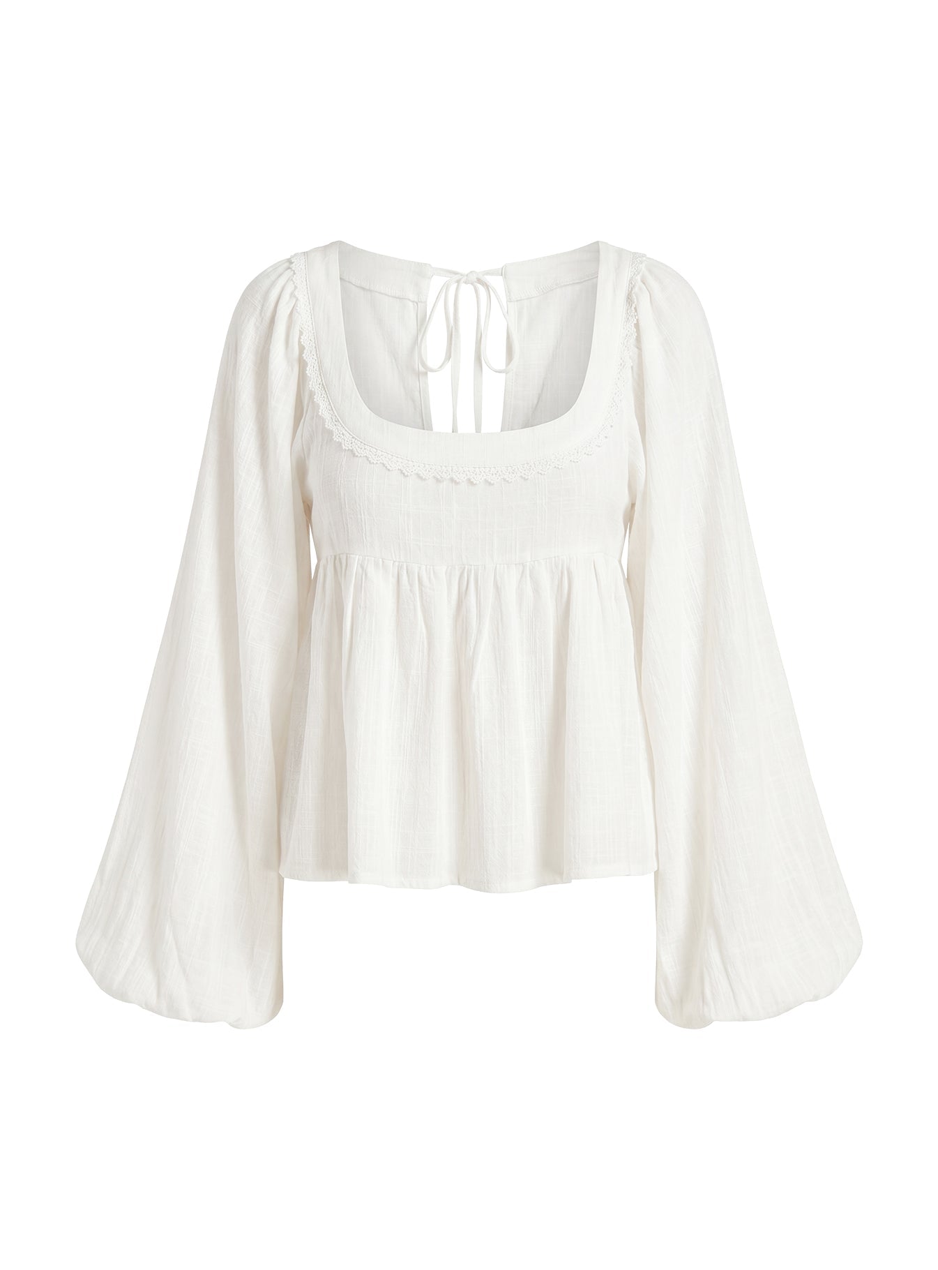 Benjie Long Sleeve Top White