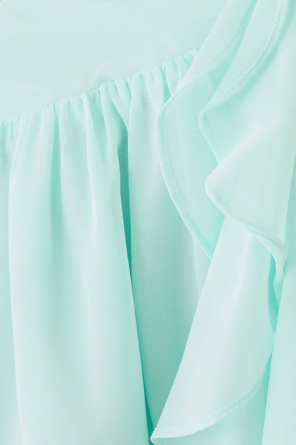 Guide You Halter Neck Mini Dress - Aqua
