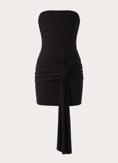 Jiliana Strapless Mini Dress - Black