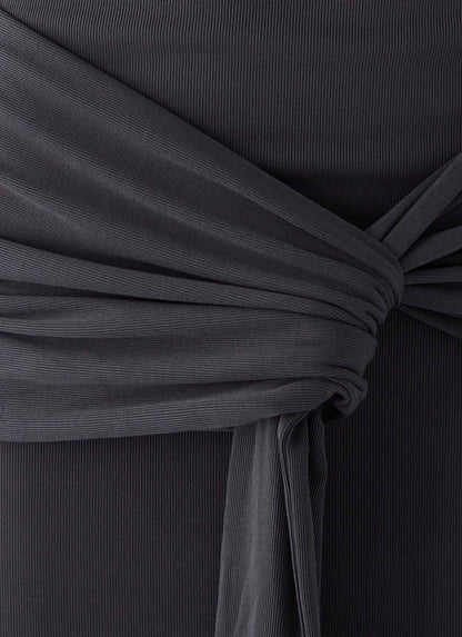 Jiliana Strapless Mini Dress - Charcoal