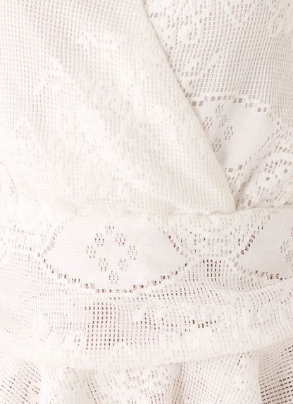 Jovanna Lace Mini Dress - White