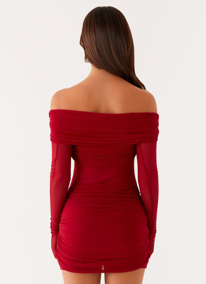 Jules Mini Dress - Raspberry