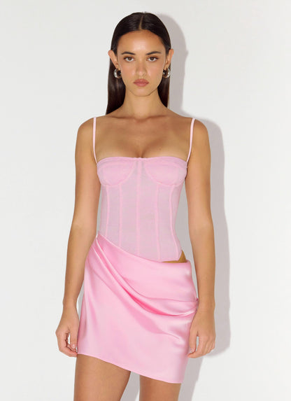 Kalila Corset Mini Dress - Pink
