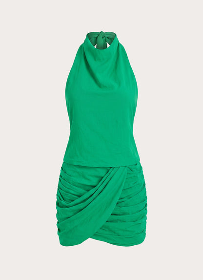 Karilo Mini Dress - Emerald Green