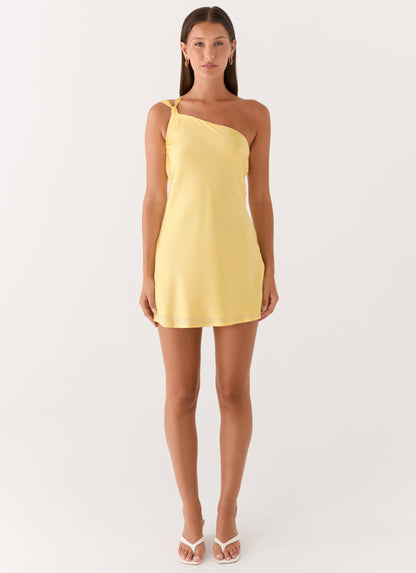 Lights Out Mini Dress - Yellow