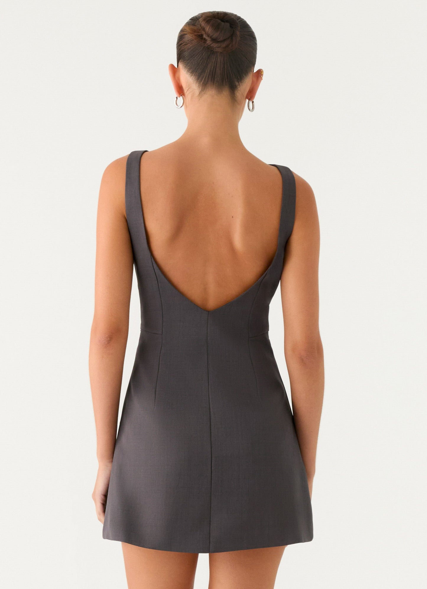 Lulita Mini Dress - Charcoal Grey